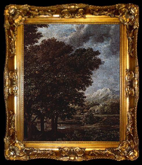 framed  Nicolas Poussin Szene: Der Fruhling, Detail, ta009-2
